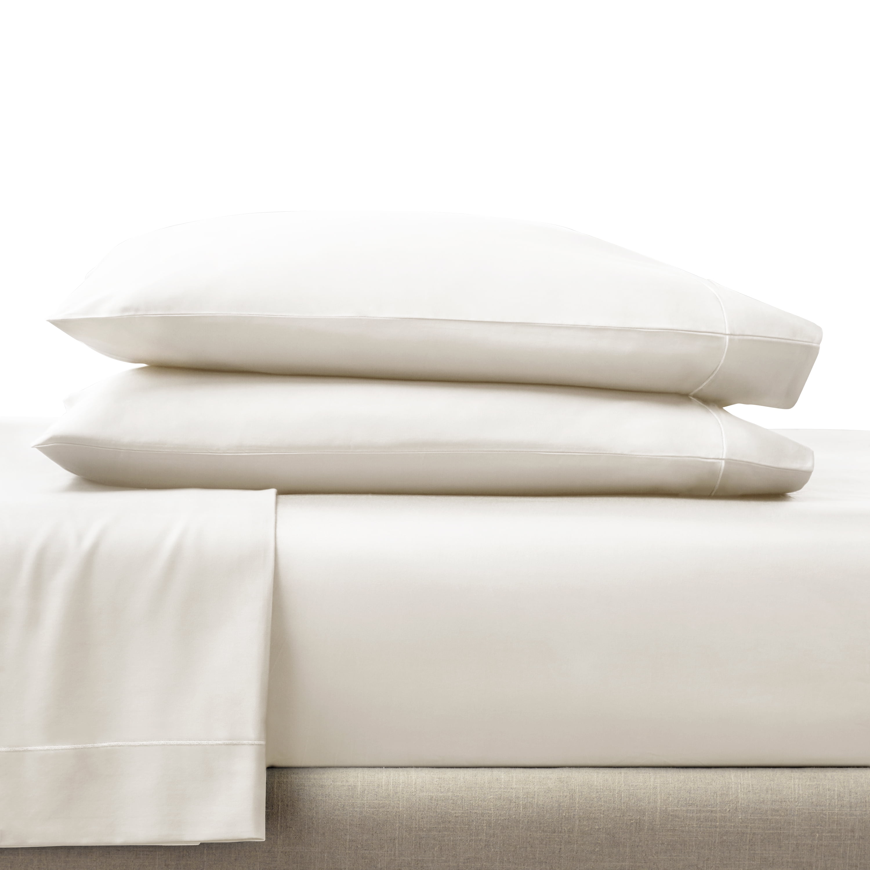 4-Piece 400 Thread Count Vanilla Dream Performance Bed Sheet Set, King - Image 2