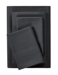 Microfiber Bed Sheet Set, Queen, Rich Black, 4 Piece
